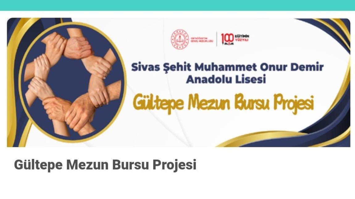 Gültepe Mezun Bursu Projemiz Eğitimde İyi Örnekler Arasında